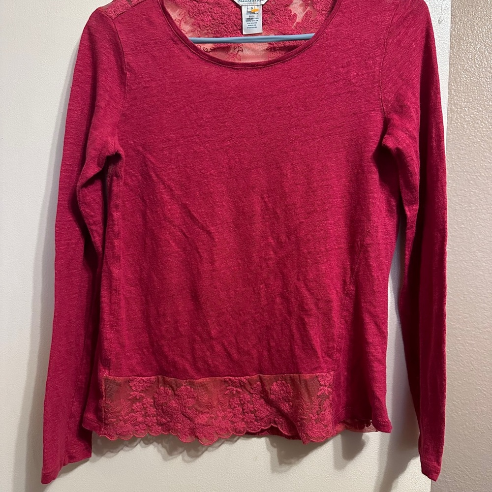 Sundance Pink Long Sleeve Blouse